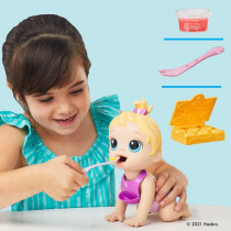 Baby Alive Lil Snacks Doll, Eats And "Poops," 8-Inch Baby Doll With Snack Mold, Toy For Kids Ages 3 And Up, Blonde Hair