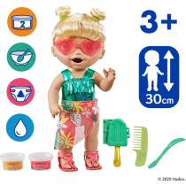 Baby Alive Sunshine Snacks Doll, Eats And "Poops," Waterplay Baby Doll, Ice Pop Mold, Toy For Kids 3 And Up, Blonde Hair