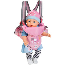 BABY born Baby Carrier - Doll Carrier Seat for BABY born - Can be Worn on The Front or Back. Fits BABY born Dolls up to 43cm - Suitable for Children Aged 3+ Years