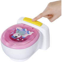 Baby Born Bath Poo Poo Toilet Real Sound Effects For Small Hands Rainbow Glitter Poo 43 Cm Ages 3 & Up, Multicolor, 828373