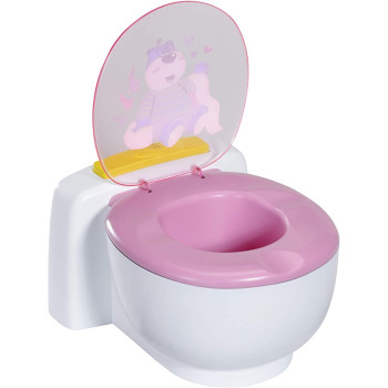 Baby Born Bath Poo Poo Toilet Real Sound Effects For Small Hands Rainbow Glitter Poo 43 Cm Ages 3 & Up, Multicolor, 828373