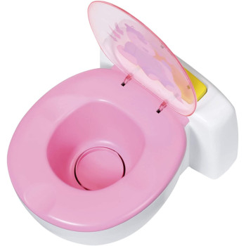 Baby Born Bath Poo Poo Toilet Real Sound Effects For Small Hands Rainbow Glitter Poo 43 Cm Ages 3 & Up, Multicolor, 828373