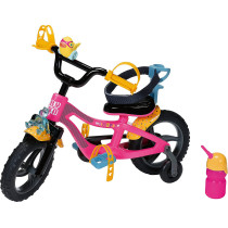 Baby Born Bike For 43 cm Doll - With Horn, Light & Mudguards - Easy For Small Hands, Creative Play Promotes Empathy & Social Skills, For Toddlers 3 Years & Up - Includes Water Bottle