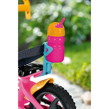 Baby Born Bike For 43 cm Doll - With Horn, Light & Mudguards - Easy For Small Hands, Creative Play Promotes Empathy & Social Skills, For Toddlers 3 Years & Up - Includes Water Bottle