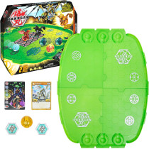 Bakugan Evo Battle Arena, Includes Exclusive Leonidas, 2 Cards and BakuCores, Neon Game Board Collectibles, Ages 6 and Up