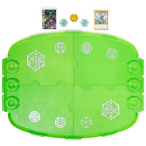Bakugan Evo Battle Arena, Includes Exclusive Leonidas, 2 Cards and BakuCores, Neon Game Board Collectibles, Ages 6 and Up