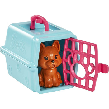 Barbie Chelsea Pet Vet Playset, Brunette Chelsea Doll, 4 Animal Figures, 18 Pet Vet Accessories, Great Gift for Ages 3 Years Old & Up, Mulicolor