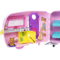 Barbie Club Chelsea Camper Playset With Doll, Puppy, Car, Transforming Camper And Accessories Fxg90