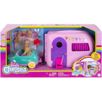Barbie Club Chelsea Camper Playset With Doll, Puppy, Car, Transforming Camper And Accessories Fxg90