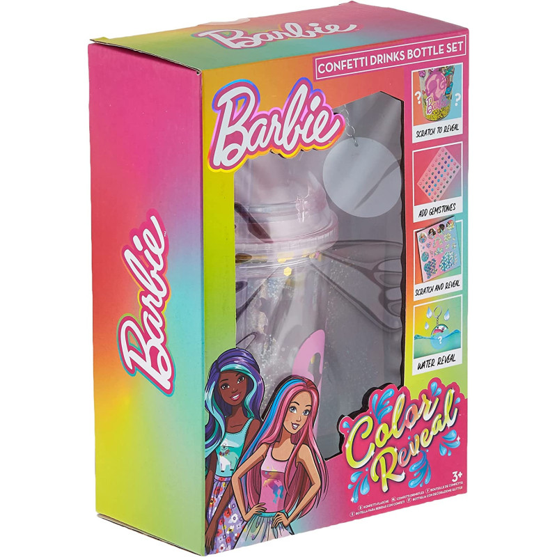 Barbie Color Reveal - Confetti Drinks Bottle, Multicolor, 99-0001