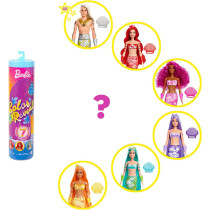 Barbie Color Reveal Mermaid Doll With 7 Unboxing Surprises: Metallic Blue With Rainbows: Water Reveals Full Look & Color Change: Gift For Kids 3 Years & Older Styles May Vary, Multi