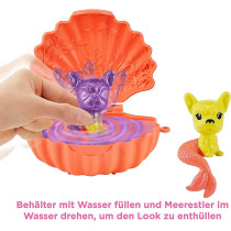 Barbie Color Reveal Pet Set in Shell-Shaped Case with 5 Surprises GTP74