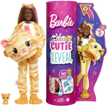Barbie Cutie Reveal Dolls with Animal Plush Costume & 10 Surprises Including Mini Pet & Color Change, Gift for Kids 3 Years & Older, Multicolour1