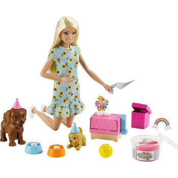 Barbie Doll And Puppy Party...