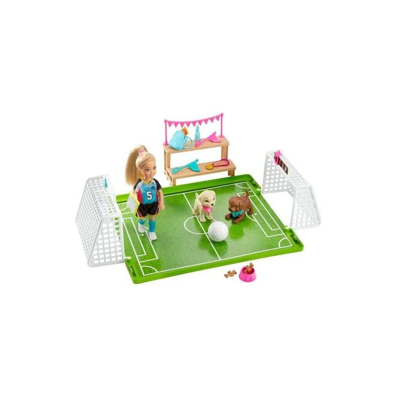 Barbie Dreamhouse Adventures 6-Inch Chelsea Doll With Soccer Playset And Accessories Ghk37