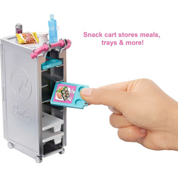 Barbie Dreamplane Transforming Playset with Reclining Seats and Working Overhead Compartments, Plus 15+ Pieces Including a Puppy and a Snack Cart, for Kids 3 Years Old and Up