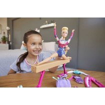 Barbie Gymnastics Playset With Doll, Balance Beam, 15+ Accessories Gjm72