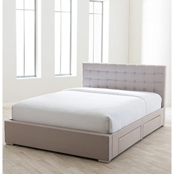 R2R Furniture Excellent Mastery Bed (Grey, Jute)
