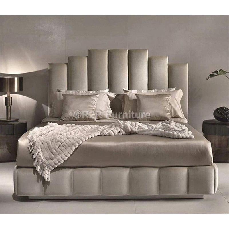 R2R Furniture Trading LLC Flute Design Bed With Mattress - Super King Size