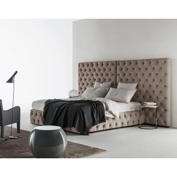 R2R Furniture Trading LLC Superior - Fine Crafted Designer Bed (Beige, Faux Leather)