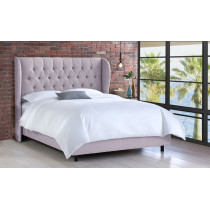 R2R Furniture Tufted Wingback"Camilla" - Double Size Bed (140 x 200 CM) (Maroon, Velvet)