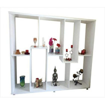 R2R Furniture Verena Bookshelf/Display Cabinet Contoured - White