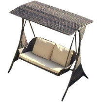R2R Furniture Rattan Outdoor/Patio Garden Swing - Two Seater