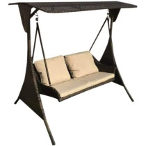 R2R Furniture Rattan Outdoor/Patio Garden Swing - Two Seater