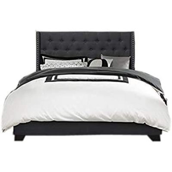 R2R Furniture EL BED Home Design Brady Upholstered Bed King Size