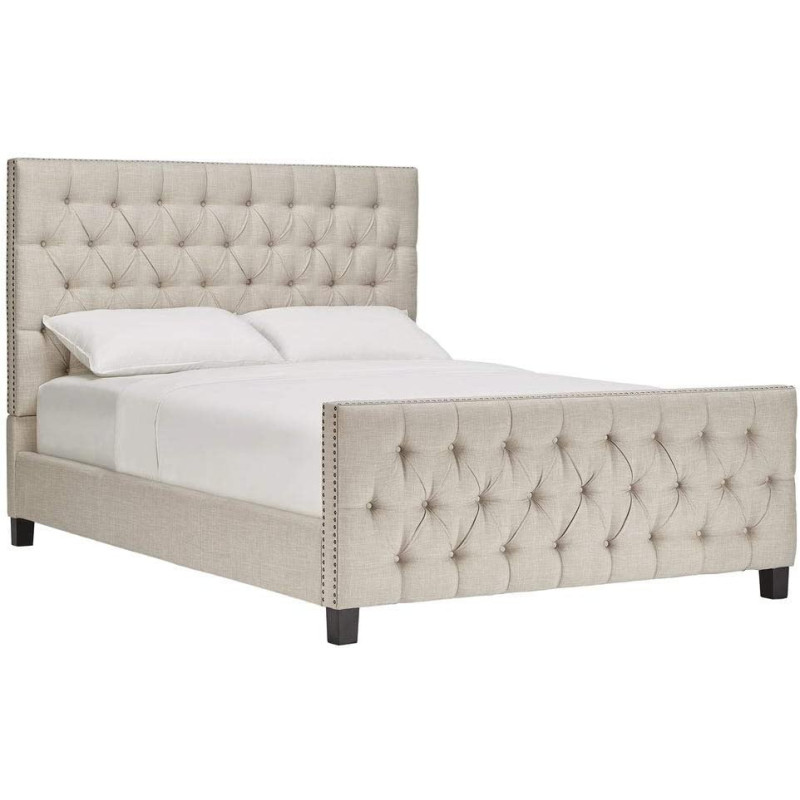 R2R Furniture EMARIE UPHOLSTERED BED QUEEN SIZE