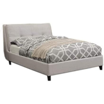 R2R Furniture Faszinierend Headboard Pillow King Size With Mattress in Light Grey
