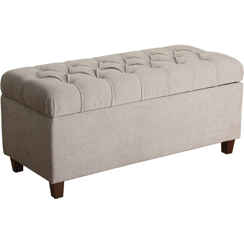 R2R Furniture Fresh Epic Furnishings Ottoman Bench In Grey