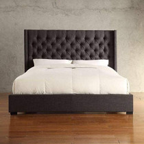 R2R Furniture Gold Line Bed Queen-Black