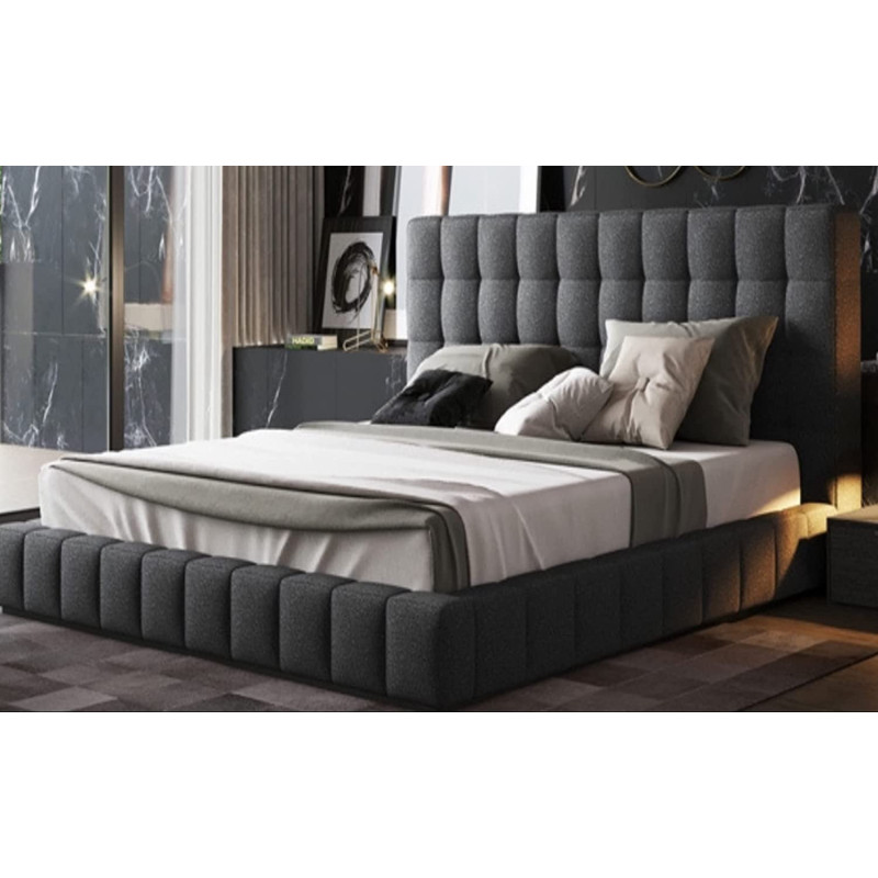 R2R Furniture Grafton Comfort Upholstered Bed - Pillow Top Pocket Spring Mattress With Memory Foam by R2R