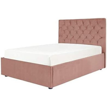 R2R Furniture HOPEE PINK TUFTED DESIGN BED KING SIZE