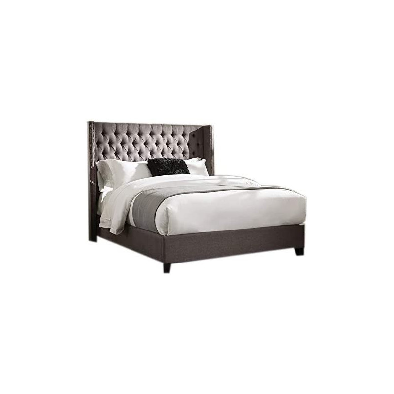 R2R Furniture HYDRA Tufted Wingback Queen size bed 160 * 200cm with Mattress by R2R Furniture