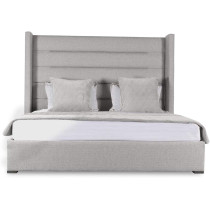 R2R Furniture Jar Horizontal Channel Tufting Height Bed Frame With Mattress King Size