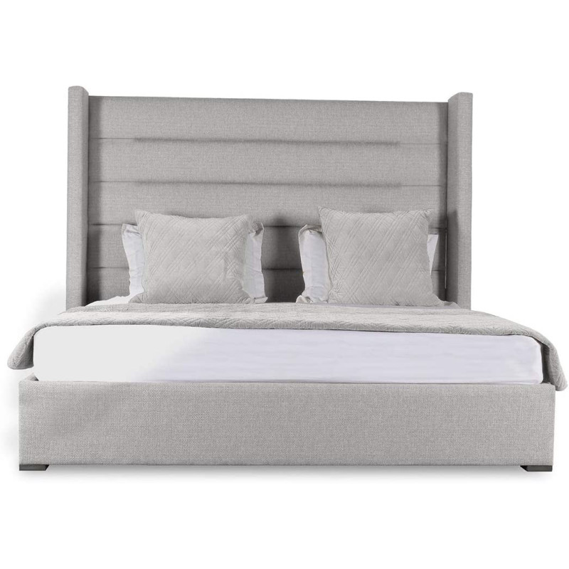 R2R Furniture Jar Horizontal Channel Tufting Height Bed Frame With Mattress King Size