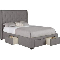 R2R Furniture Justin Bed Frame With Drawers