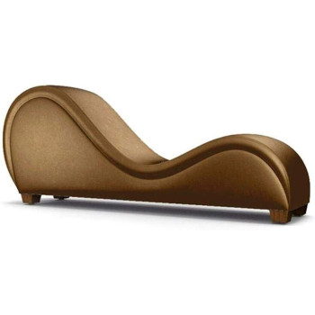R2R Furniture Leather S Shaped Sofa - Brown