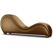 R2R Furniture Leather S Shaped Sofa - Brown