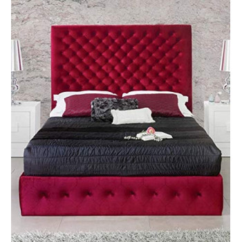 R2R Furniture Leonor Red Queen Bed