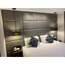 R2R Furniture LUXURIOUS Padded Wall Panel in Leather