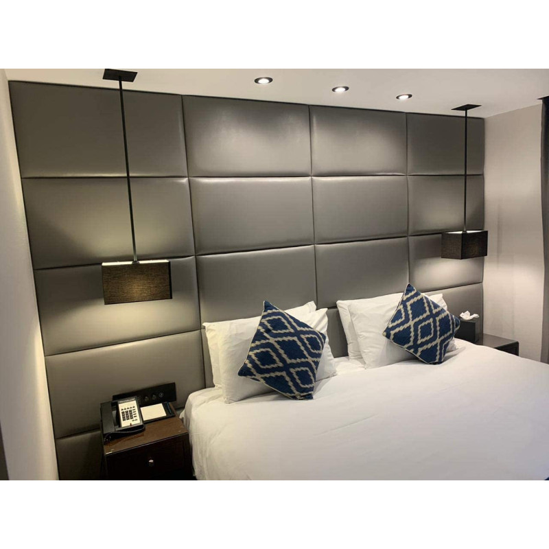 R2R Furniture LUXURIOUS Padded Wall Panel in Leather