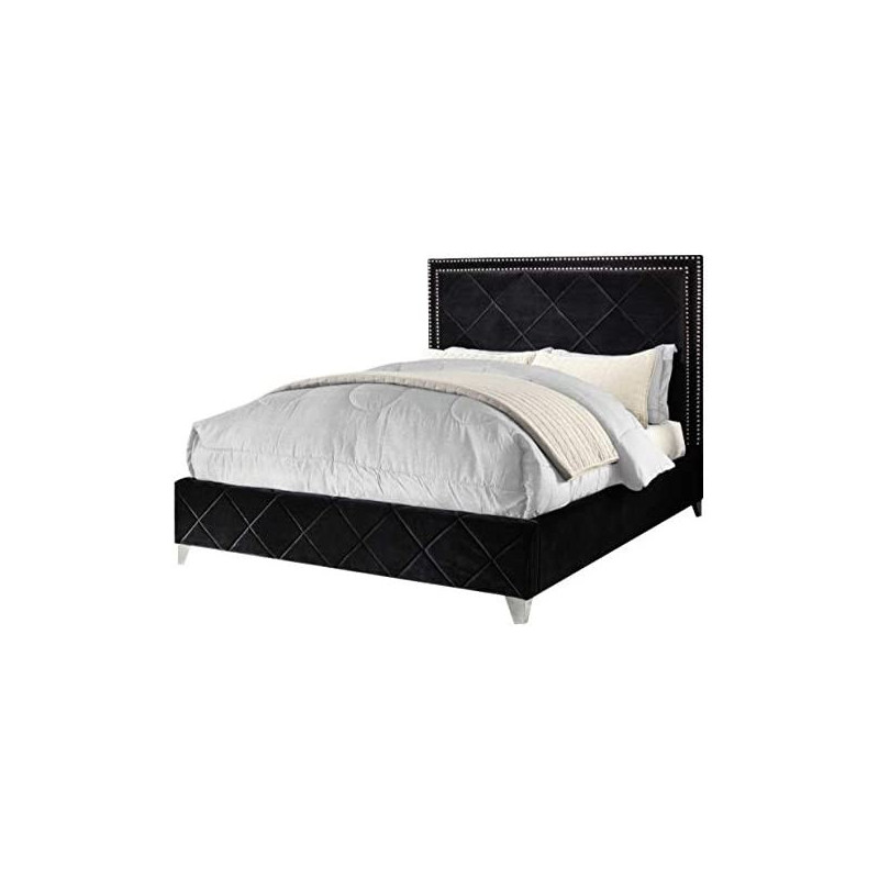 R2R Furniture MALIFICENT Queen size Upholstered Standard With Mattress 160X200