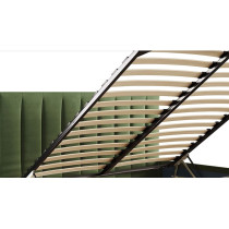 R2R Furniture Mexxony Comfort Upholstered Bed - Pillow Top Pocket Spring Mattress GreenWith Memory Foam by R2R King Size Green