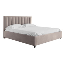 R2R Furniture Mexxony Comfort Upholstered Bed - Pillow Top Pocket Spring Mattress GreyWith Memory Foam by R2R King Size Grey