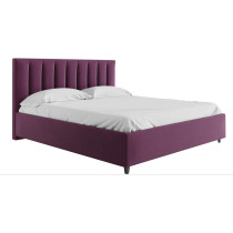 R2R Furniture Mexxony Comfort Upholstered Bed - Pillow Top Pocket Spring Mattress PurpleWith Memory Foam by R2R King Size Purple