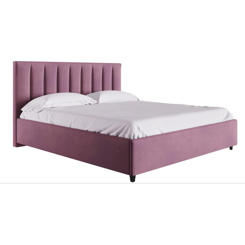 R2R Furniture Mexxony Comfort Upholstered Bed - Pillow Top Pocket Spring Mattress VioletWith Memory Foam by R2R King Size Violet