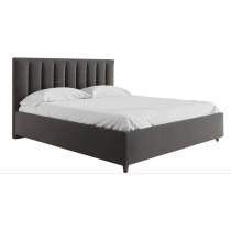 R2R Furniture Mexxony Comfort Upholstered Bed - Pillow Top Pocket Spring Mattress AshWith Memory Foam by R2R Queen Size Ash